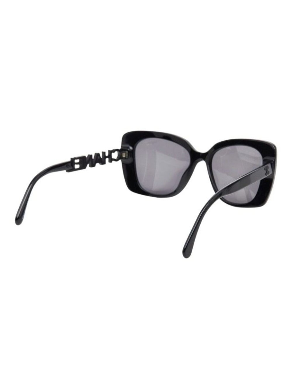 ★SOLD★ Chanel Logo CC Polarized Sunglasses Black Acetate 1- Eyewear - Picture 3 of 6
